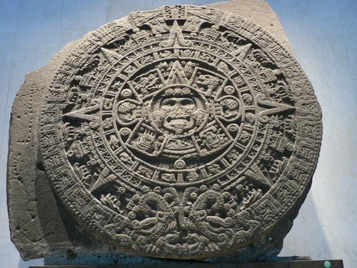 The iconic Aztec Calendar Stone inspires an exhibit of paper where you interact with the art by touching it.