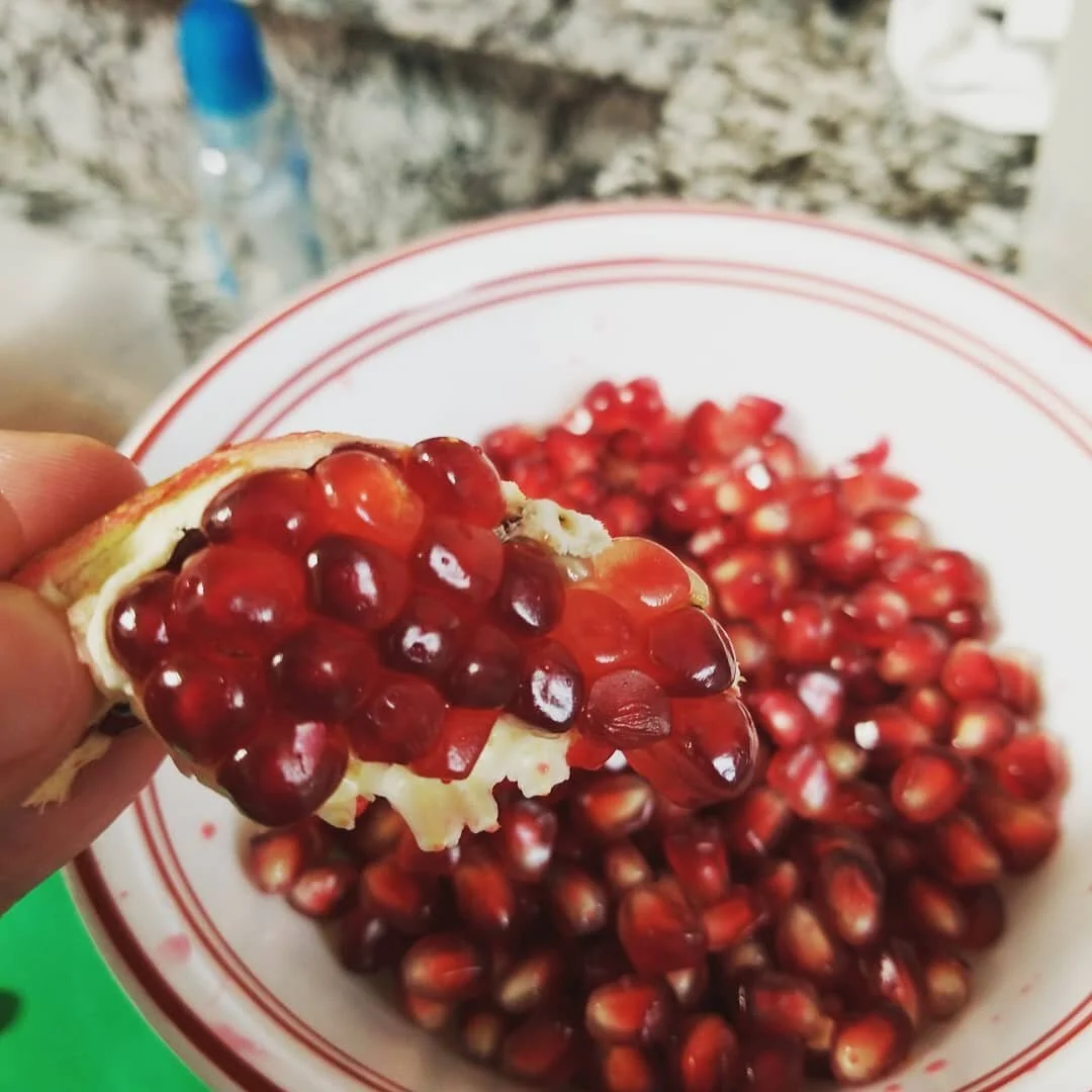 Apparently pomegranates grow in South Carolina. Got this one from a church member!