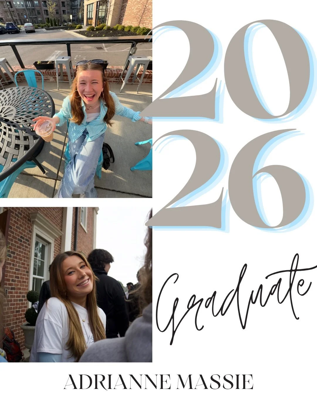 Next up for our senior spotlights is Adrianne.  Adrianne is graduating from Westminster school of Augusta.  At Westminster, she has been in countless shows and has been cast as lead roles in several!  She will be attending the university of North Geo