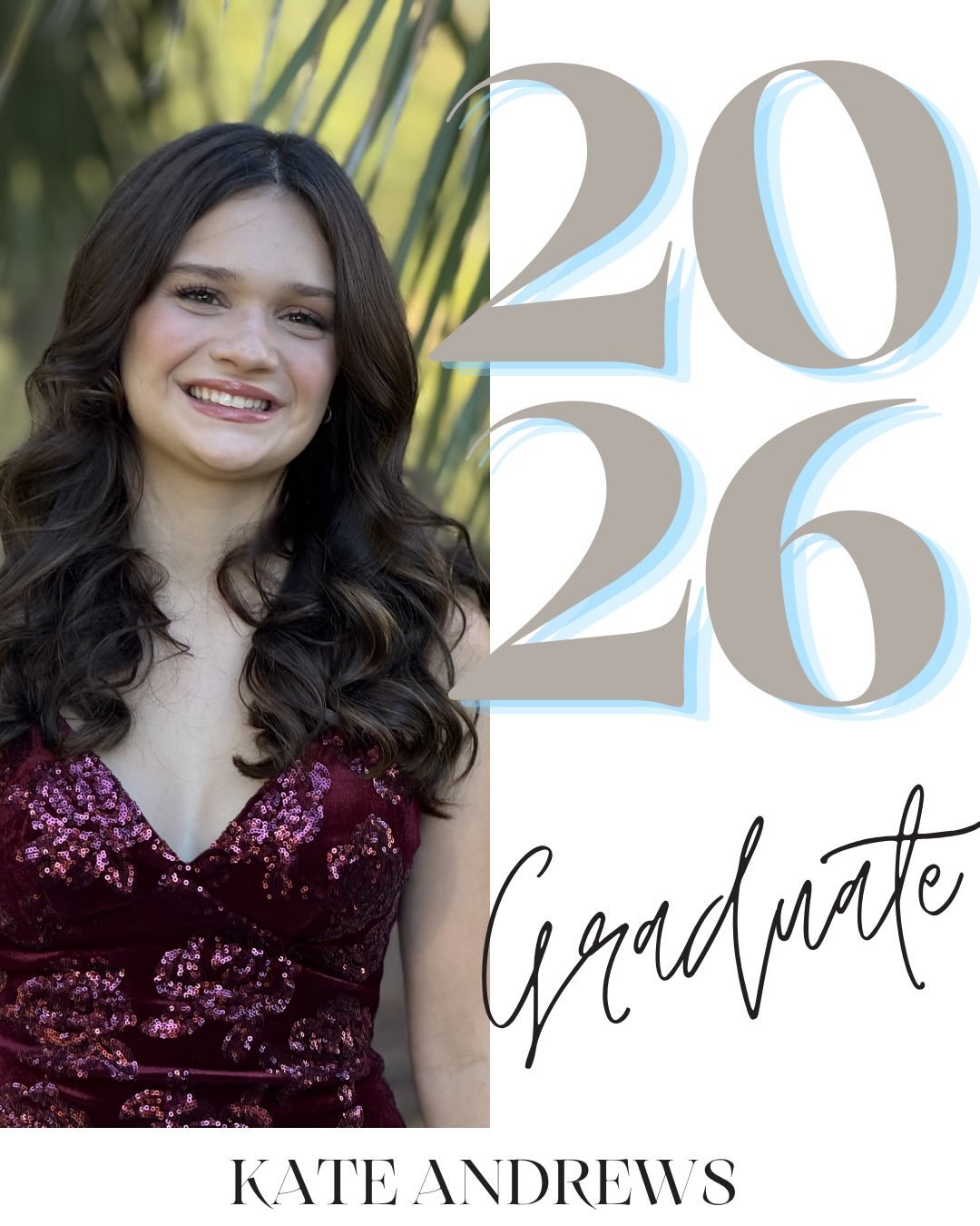 Kate&rsquo;s our Senior Spotlight this week!  Congratulations Kate!
