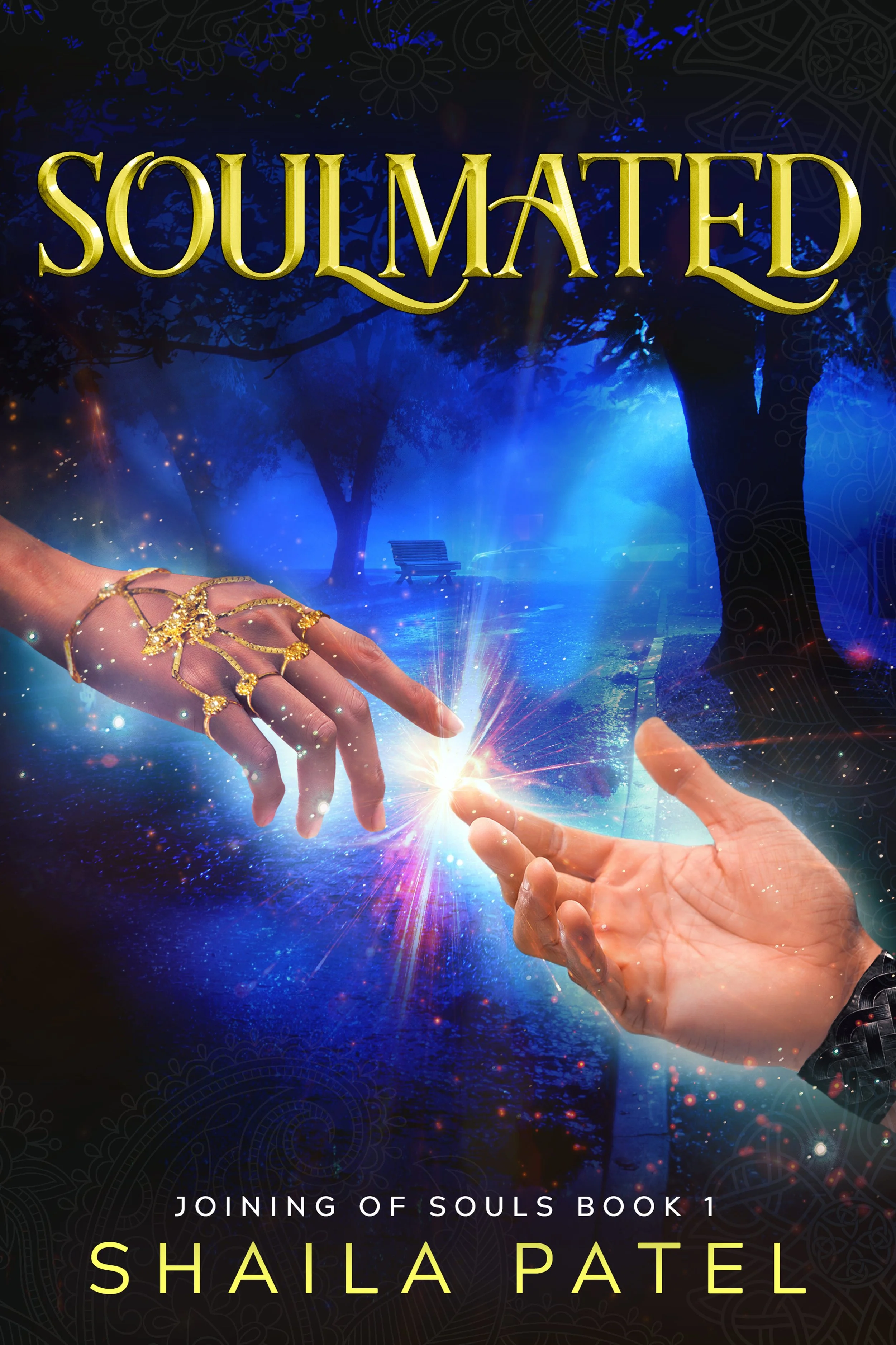 The cover of Book 1 in the Joining of Souls trilogy, SOULMATED