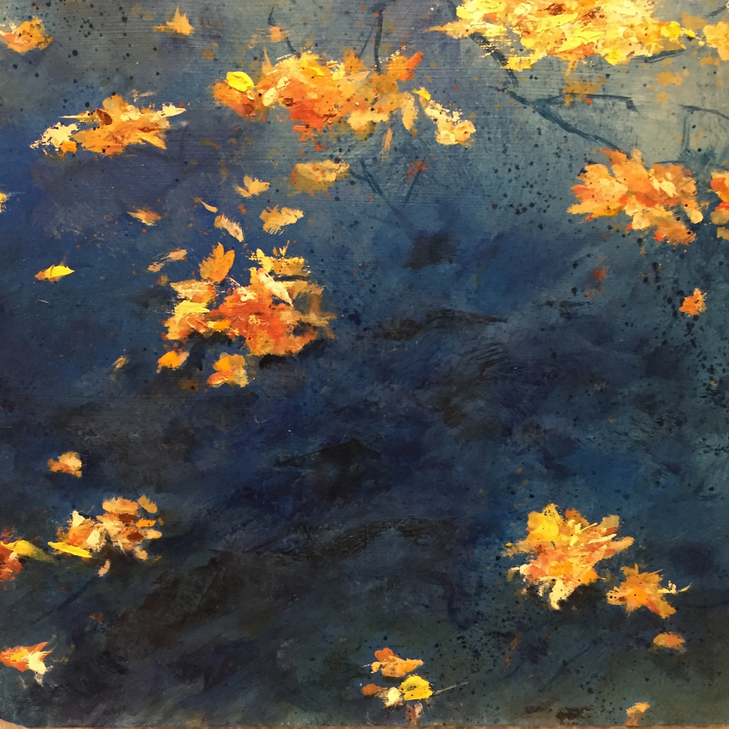 Floating Fall Leaves #4