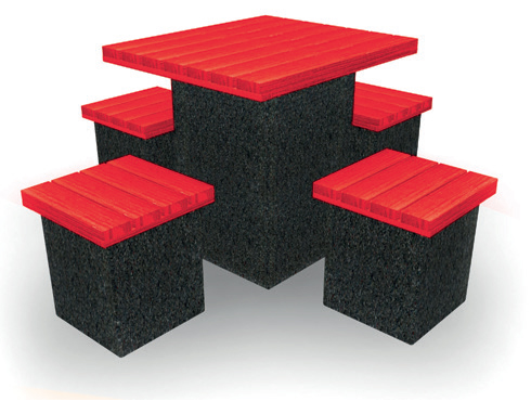 CUBE Spectrum Primary (up to 11 yrs) W 800 x D 800 x H 670mm Red : Code PWCS1800JCR Secondary (11 yrs +) W 800 x D 800 x H 750mm Red : Code PWCS1800CR
