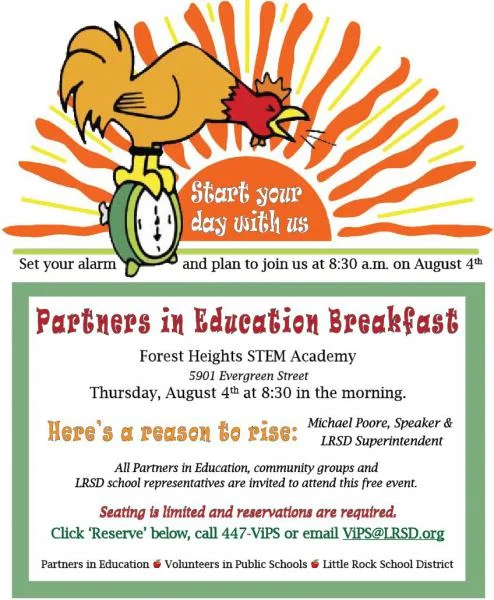 Partners in Education Breakfast | August 4th at 8:30