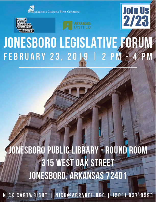 Jonesboro Town Hall: Arkansas Legislative Update