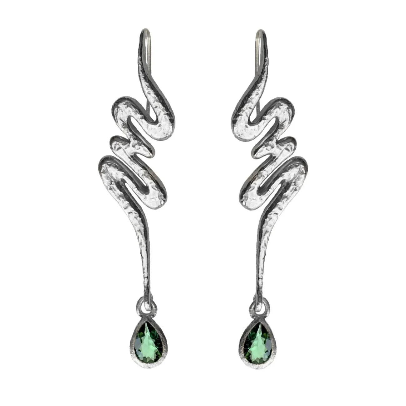 Silver+%26+Green+Tourmaline+Serpentine+Earrings.jpg