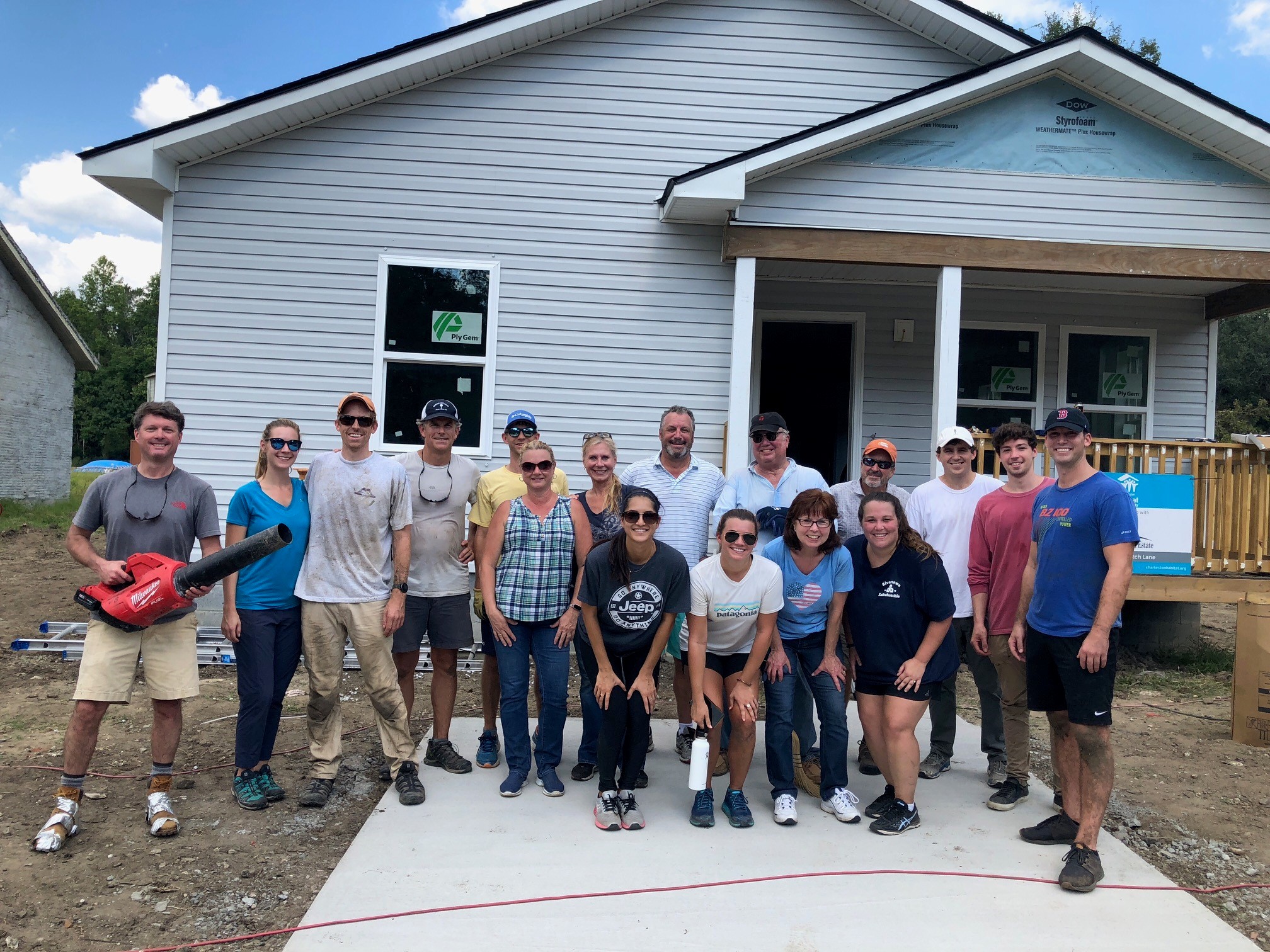 NAI Charleston team who helped build a house with Habitat for Humanity
