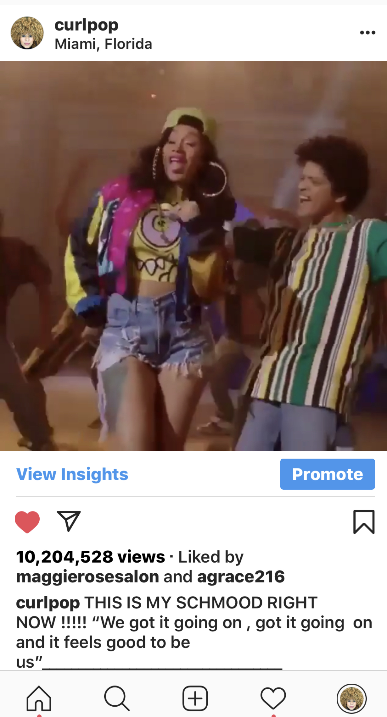 Lesson 9 : When posting a music video on instagram post Bruno Mars . I had the highest viewed Bruno Mars video in a short amount of time till Instagram shut it down . (low key mad but low key celebrated it)