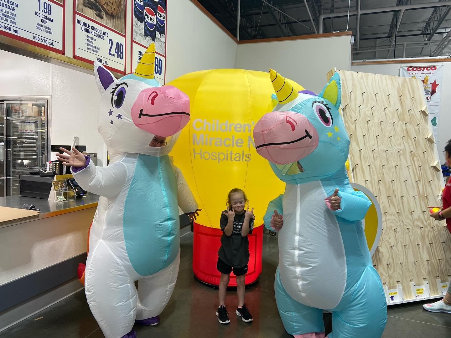 Reminder to visit your local @costco during the month of May to support @ufhealthjax and @wolfsonchildren! McKenna has the best time visiting our St. Augustine warehouse and Jayda and Jaylin stopped into our West Jacksonville warehouse! #kidscantwait
