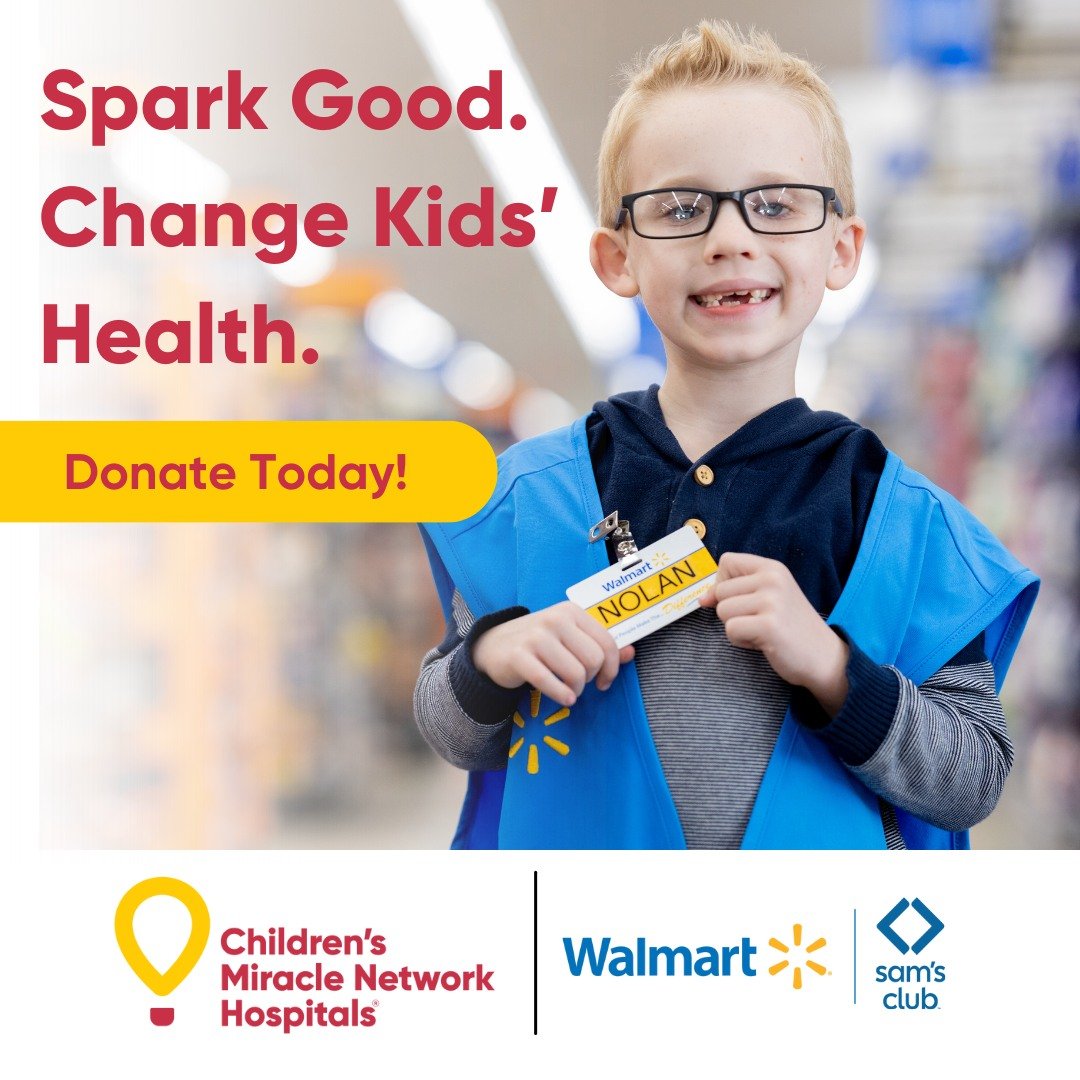 Save the Date! @walmart and @samsclub will be supporting @ufhealthjax and @wolfsonchildren from June 10 through July 7. Visit your location to make a donation and help #ChangeKidsHealtChangetheFuture