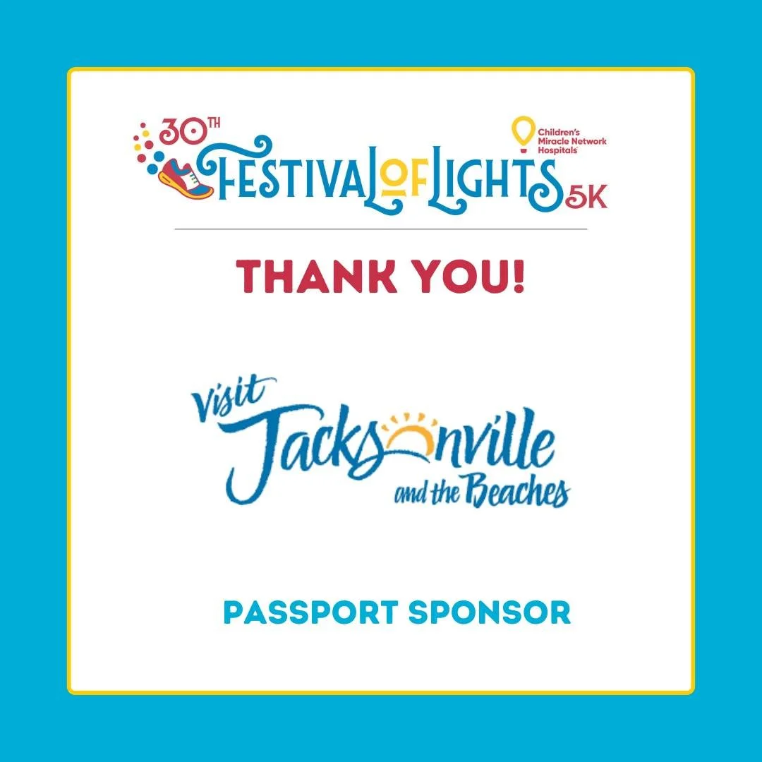 Packet pickup starts tomorrow for the 30th Annual Festival of Lights 5k! This year we have a special runner's passport sponsored by @visit_jax with discounts and treats provided by @mysanmarco. Thank you for your support! https://1stplacesports.com/r