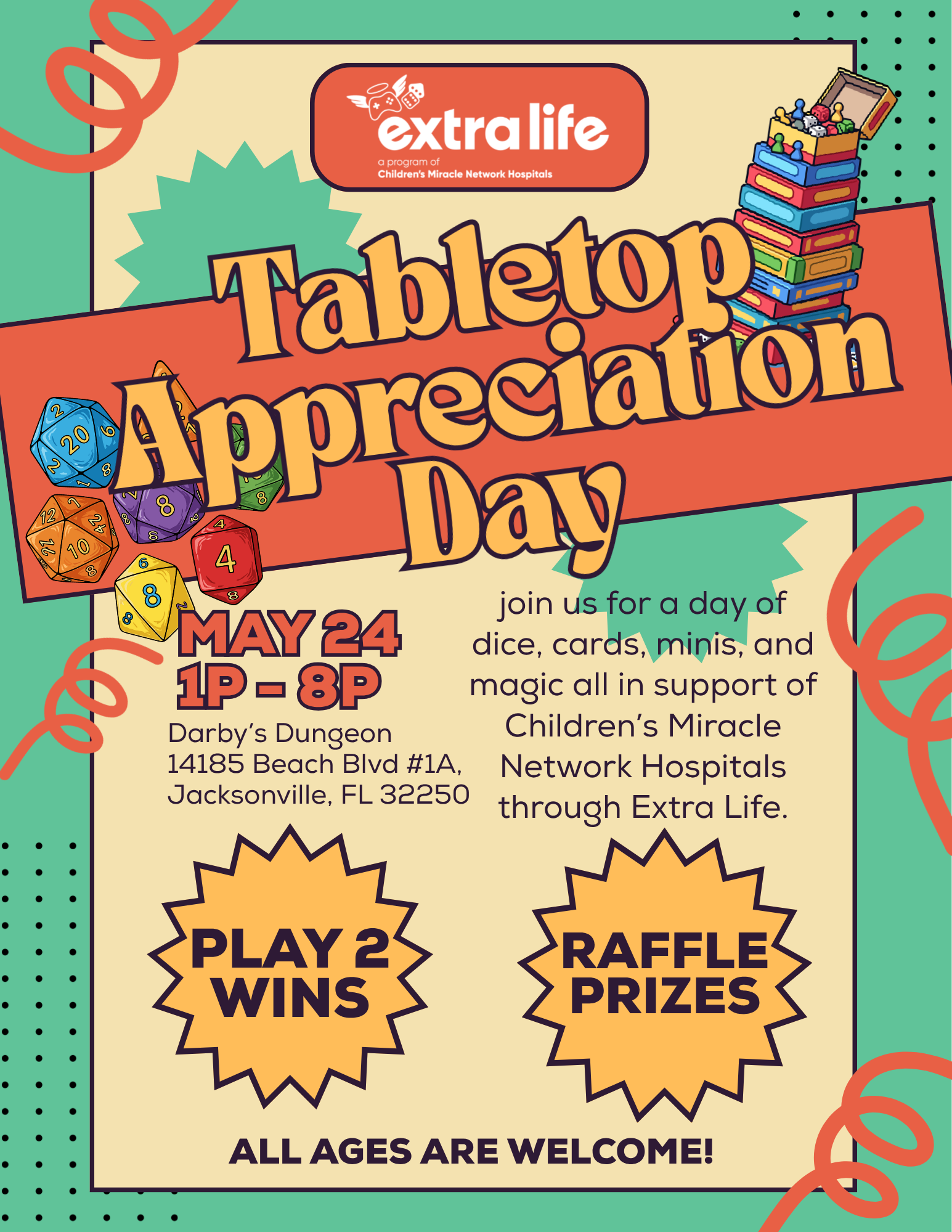 Tabletop Appreciation Day at Darby's Dungeon