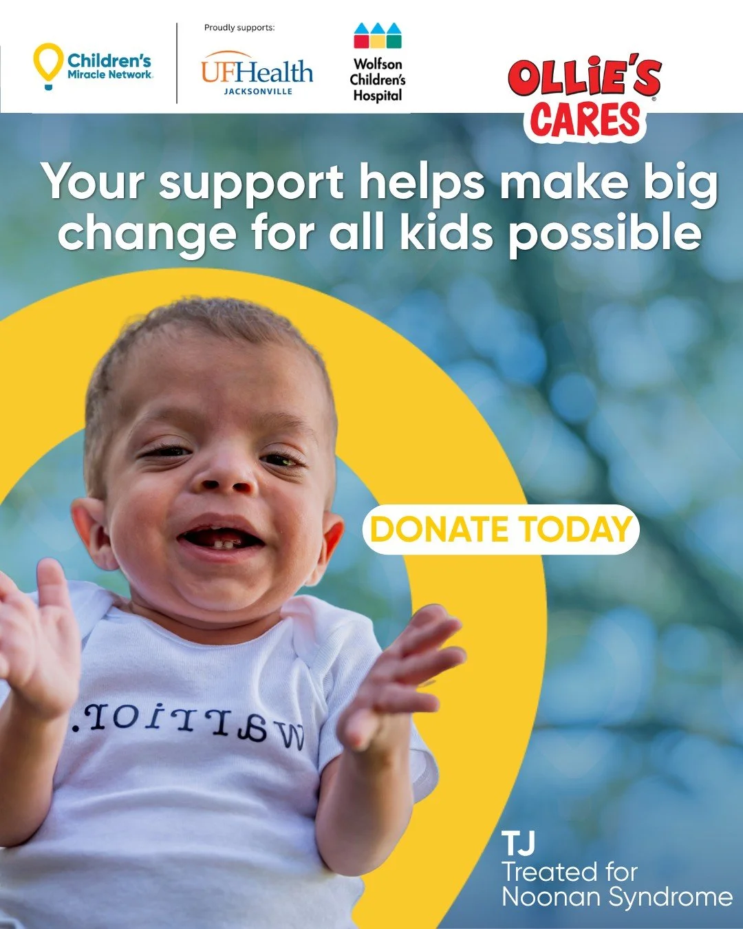 When you shop at Ollie&rsquo;s, you&rsquo;re part of something bigger than great deals. 

Now through June 13, you can donate at the register to provide critical funds needed for kids treated at @ufhealthjax  pediatrics and @wolfsonchildren , member 