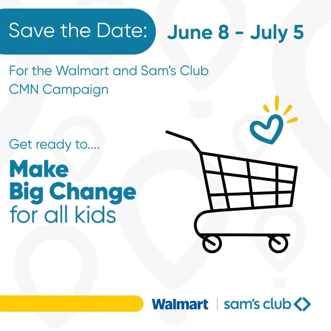 In one week, let&rsquo;s make a difference together! From June 8 to July 5, donations at @walmart  and @samsclub  support kids receiving care at @wolfsonchildren and @ufhealthjax through @childrensmiraclenetwork. Round up in store, give online or don