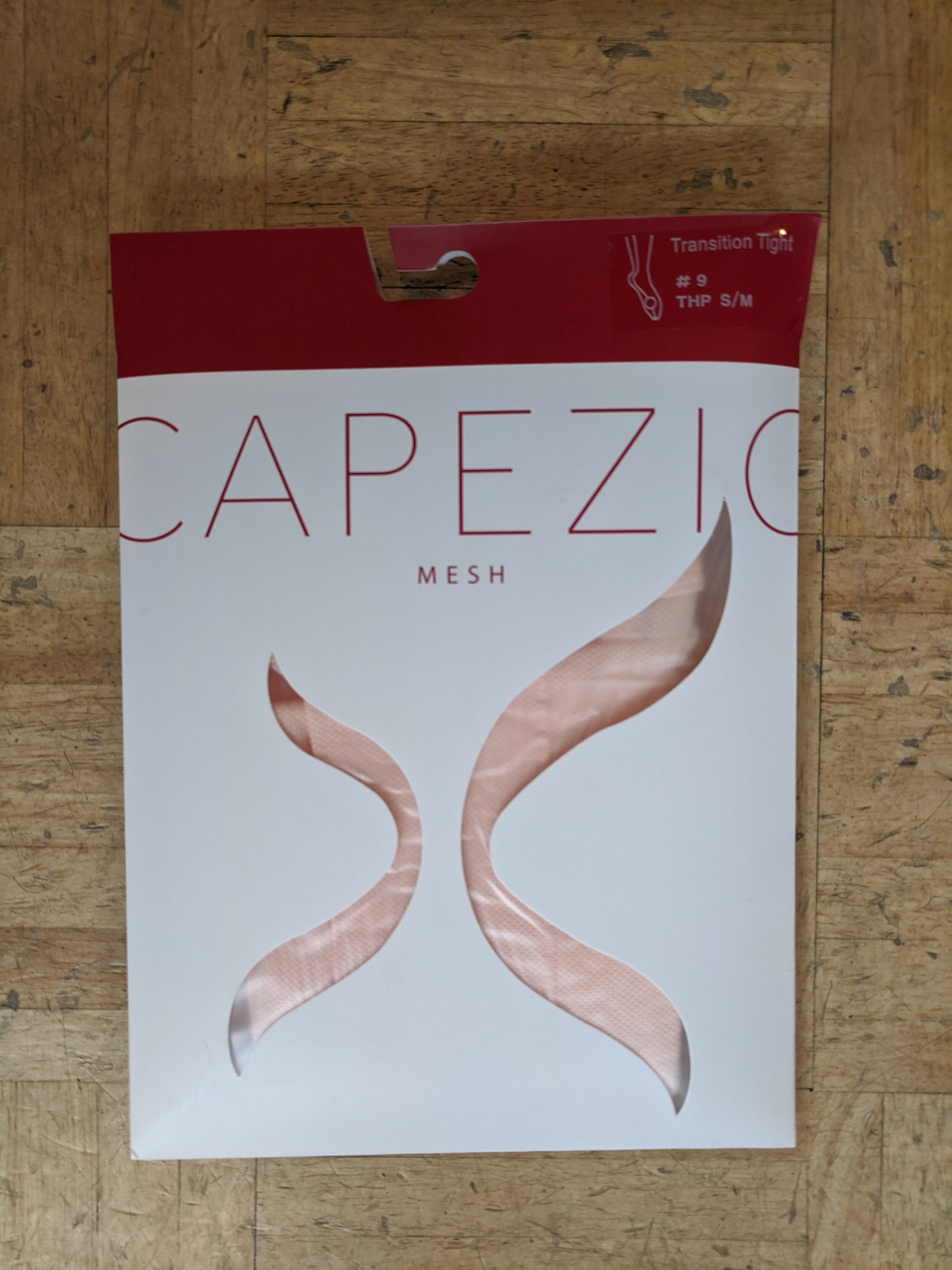 Capezio Mesh Seamed Ballet Pink Convertible Tight