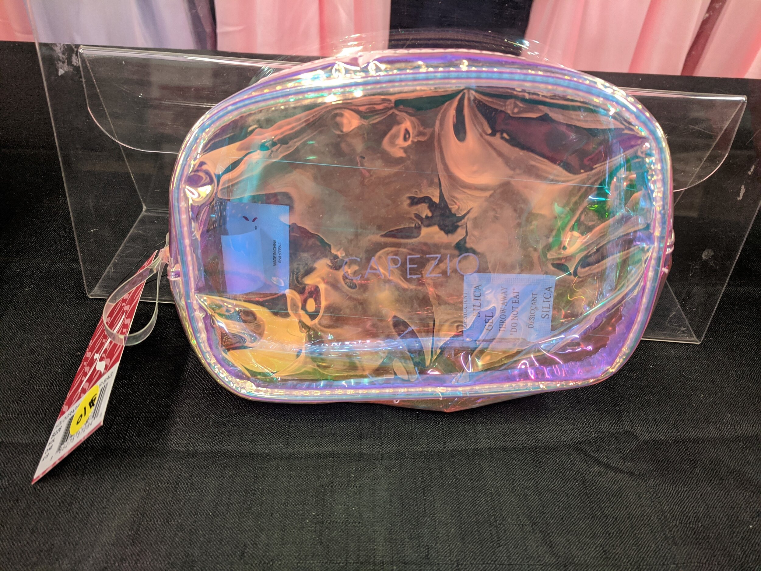 Light Pink Iridescent Make-Up Bag