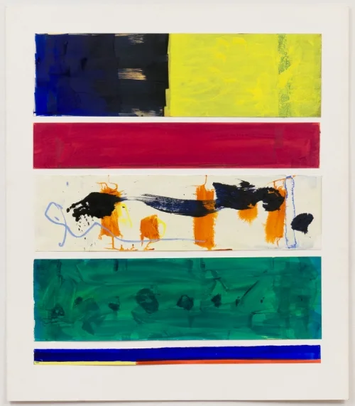 End Play. Acrylic on paper. 38" x 43 3/4".