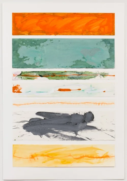 Alan's Note. Acrylic on paper. 38" x 55".