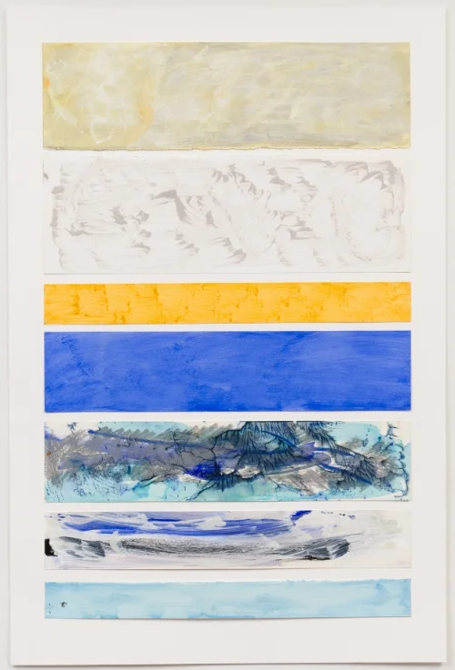 Asian Sonata. Acrylic on paper. 38" x 57 1/4".