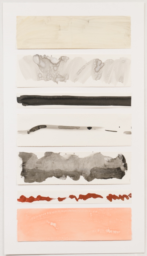 Calligraphic Thoughts No. 1. Acrylic on Paper. 32 1/2" x 58".