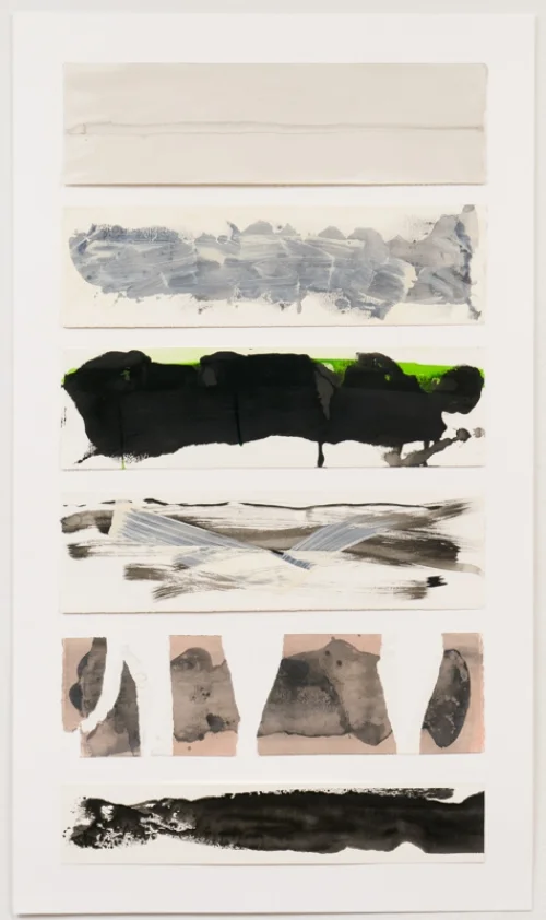 Fragments of a Marble Sphinx. Acrylic on paper. 32 1/2" x 56".