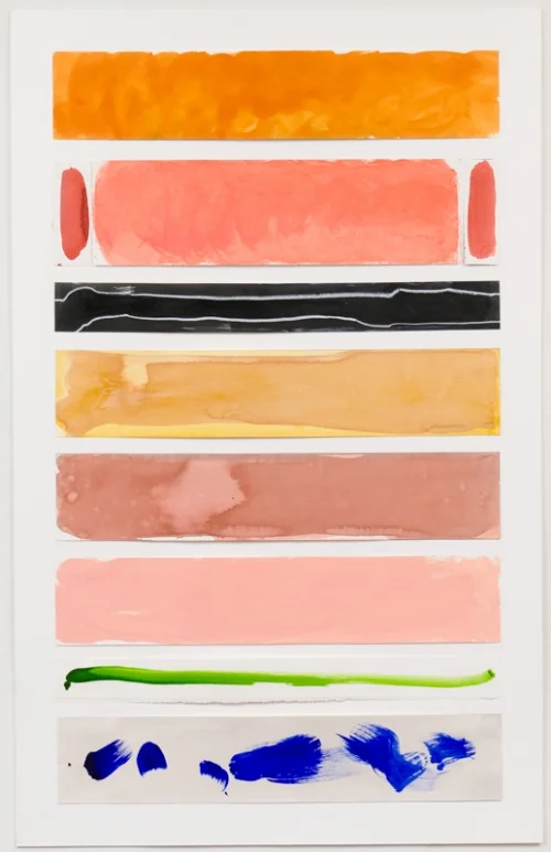 Scherzo. Acrylic on Paper. 38" x 60 1/4".