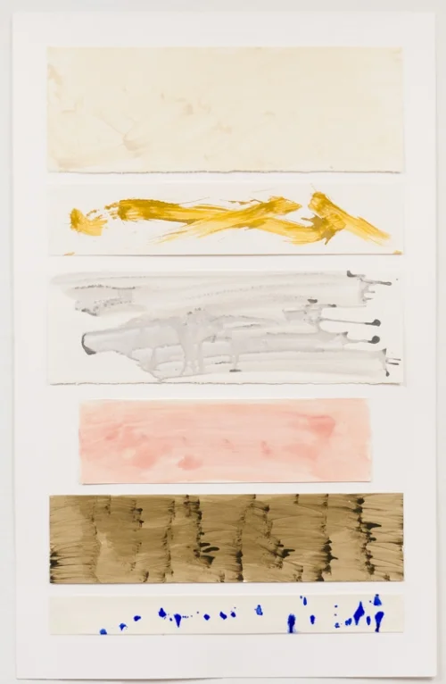 Cantata. Acrylic on paper. 38" x 60 1/4".