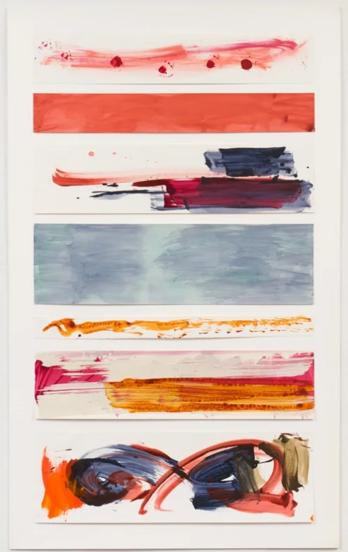 Kore. Acrylic on paper. 38 x 62". 1988.