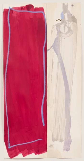 #1. Acrylic on paper. 19 1/8" x 35". 2013.