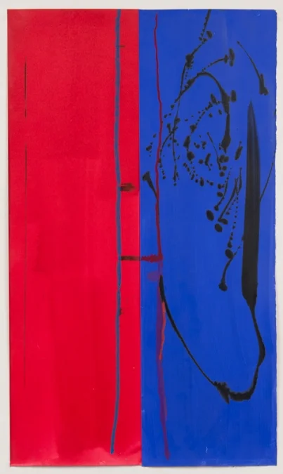 #4. Acrylic on paper. 21 3/4" x 35". 2013.