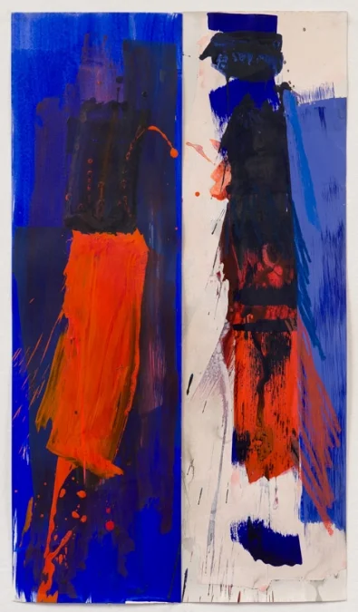 Alpha. Acrylic on paper. 21 1/4" x 35". 2014.