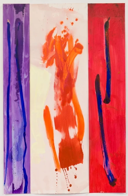 Beta. Acrylic on paper. 24 7/8" x 36" 2014.