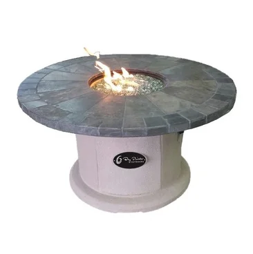 Slate Series (Natural Stone) Fire Table Available in 42" and 48" sizes.