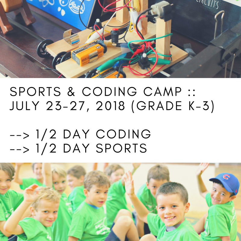 Coding Sports Camp Spotlight: 7/23/18 Stem Sampler & Sports Camp