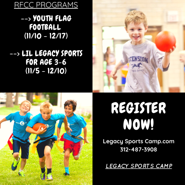 RFCC Sports Programs Starting Soon