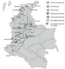 Gráfico 4. Sistema de plataformas logísticas en Colombia. Fuente: ALG (Advanced Logistics Group).