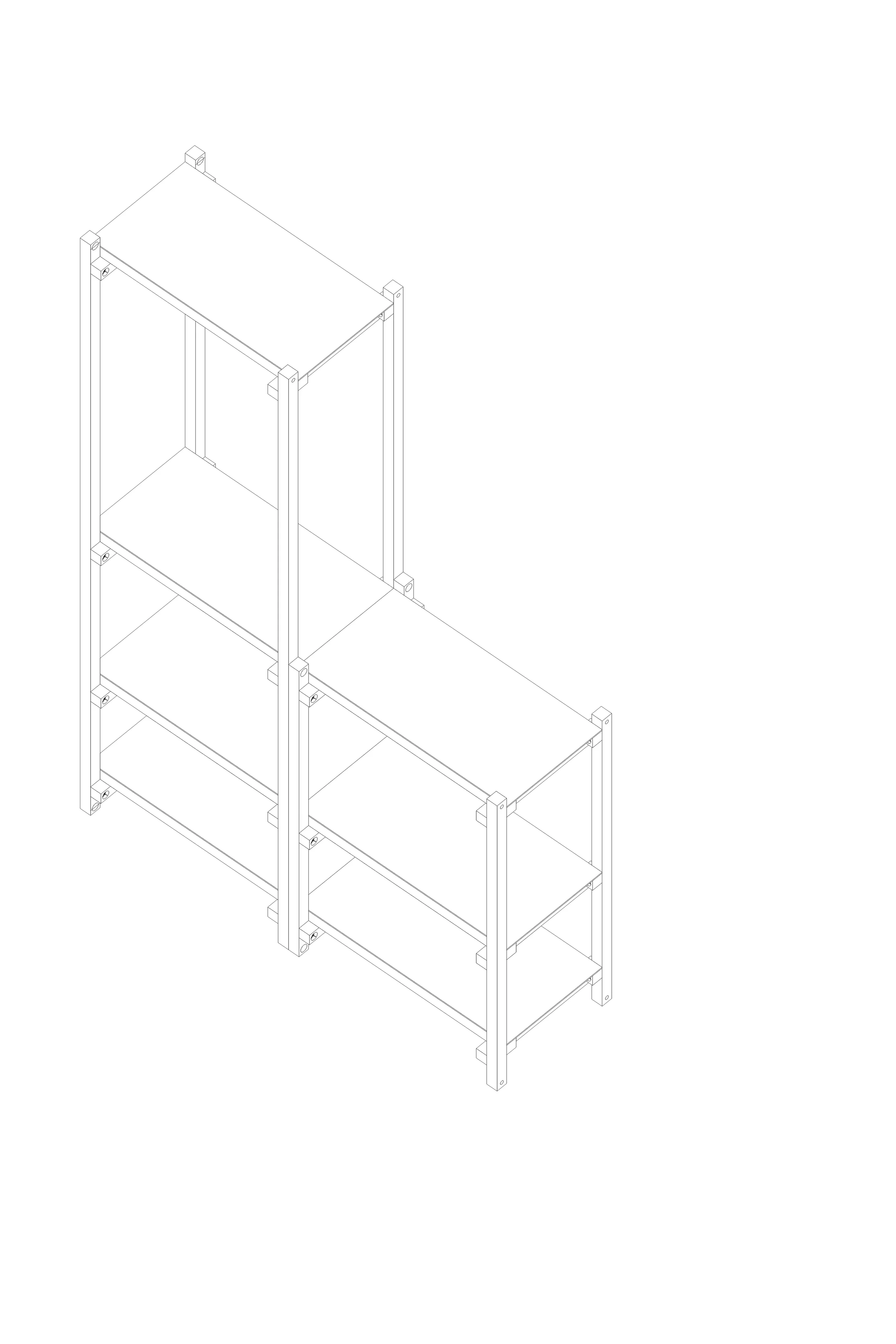 EM450 | EM900 | EM1800 Estructura de madera maciza de guatambú. Sistema de ensamble. Dimensiones: - 450 x 600 x 350 - 900 x 600 x 350 - 1800 x 600 x 350 Material de tabla: chapa3mm