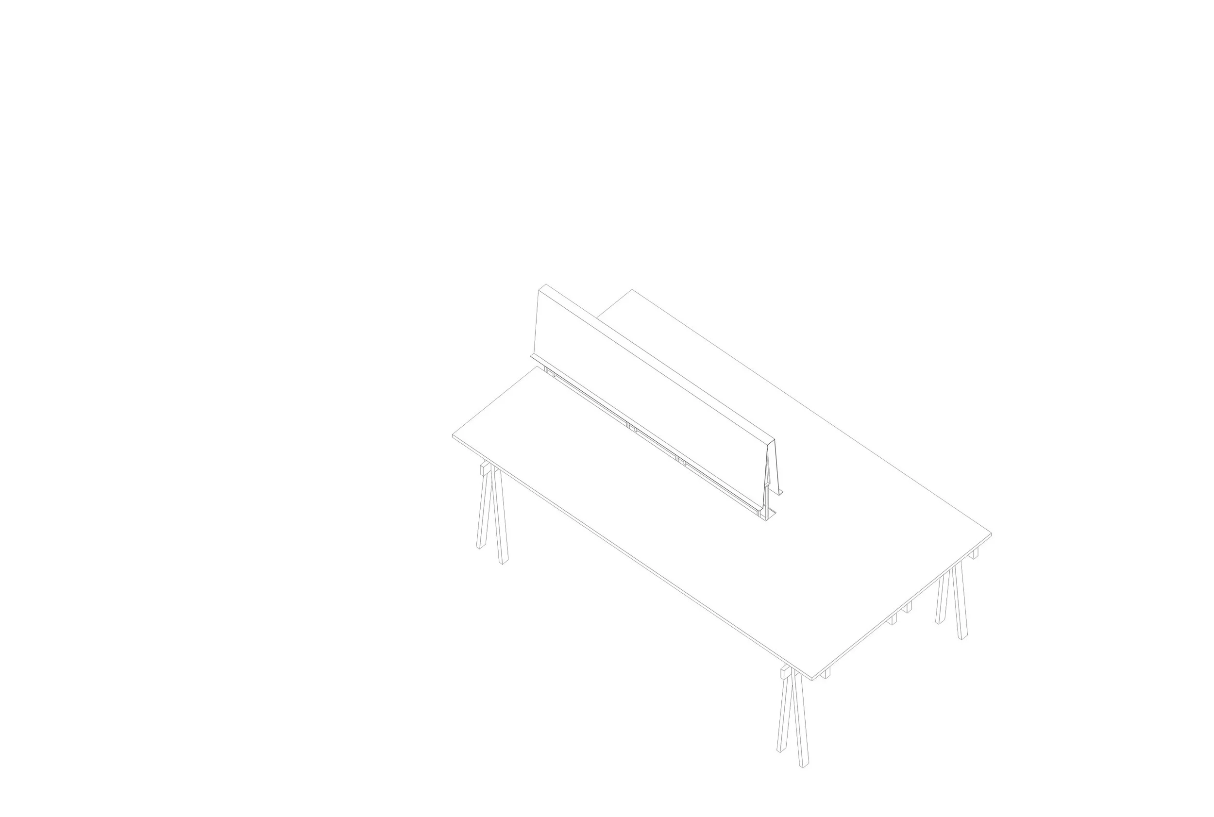 MC 2200 Estructura metálica con vigas de madera maciza de guatambú. Sistema de ensamble con bandeja intermedia. Dimensiones: - 2200 x 850 x 1200 Material de tabla: formica/madera natural Valor por unidad $24960.- + I.V.A. Valor por set (2 u.) $36960.- + I.V.A.