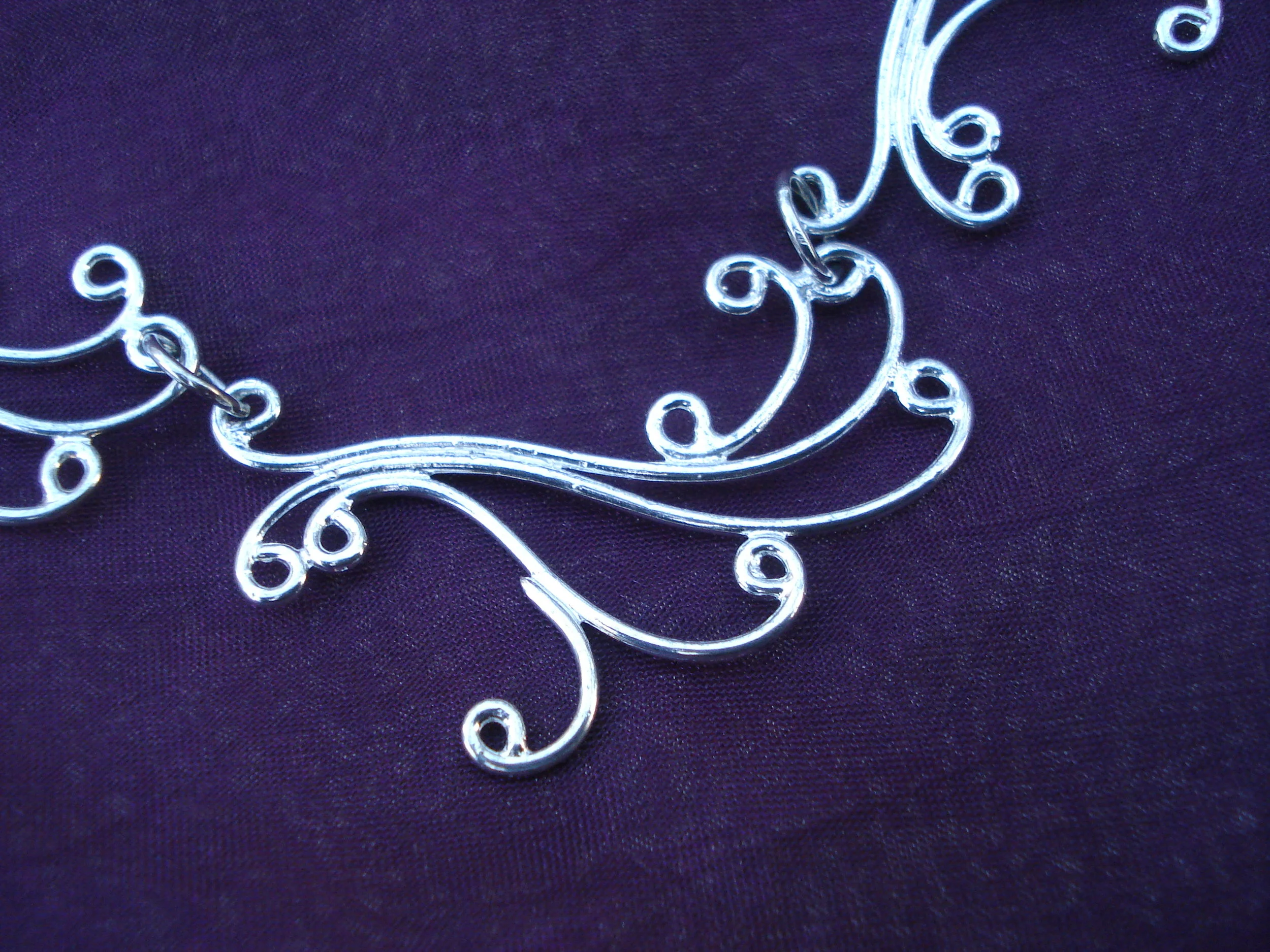 Dancer, Designer Filigree Statement Necklace. 