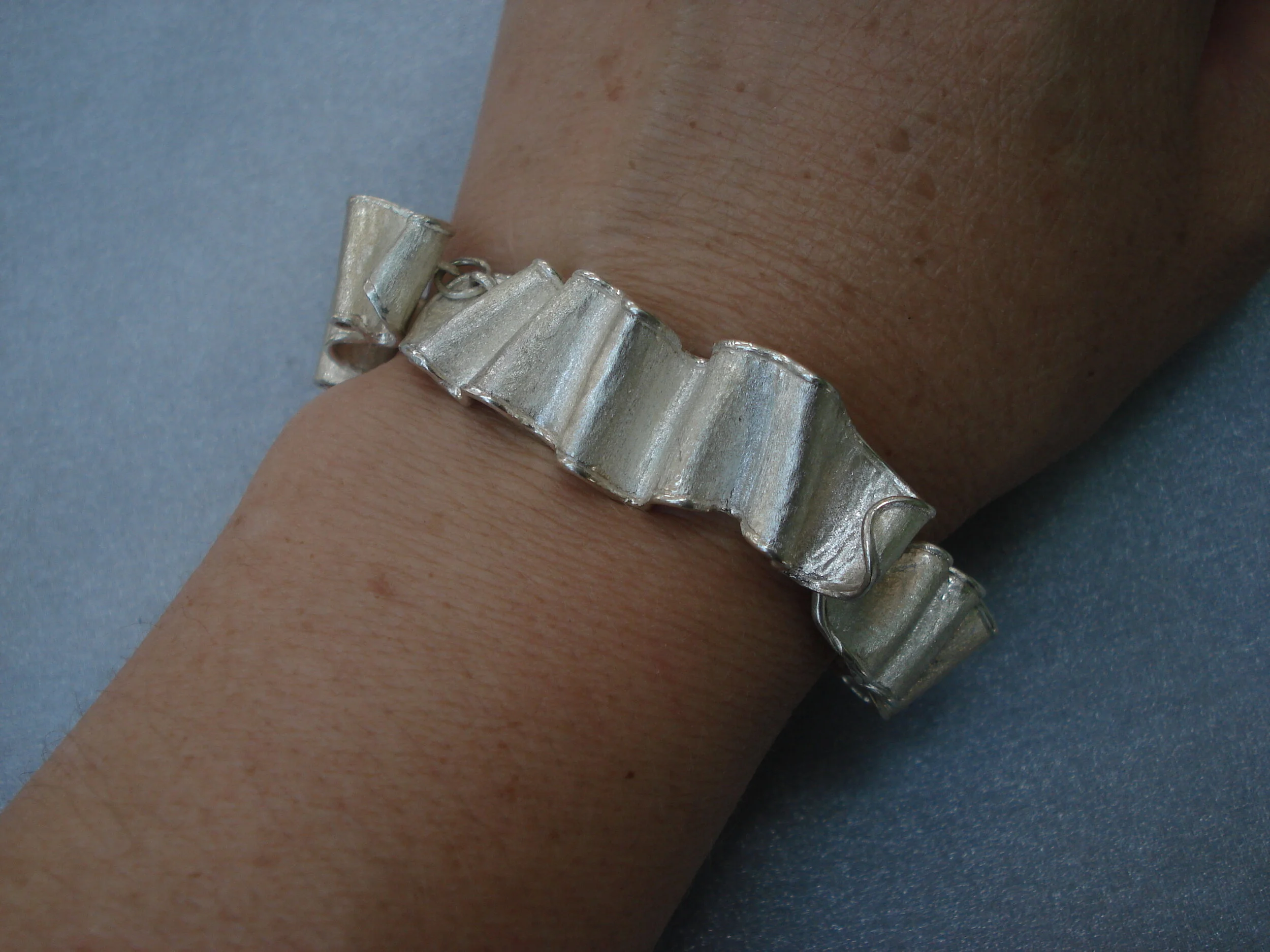 Designer Ribbon Bracelet with Shimmer