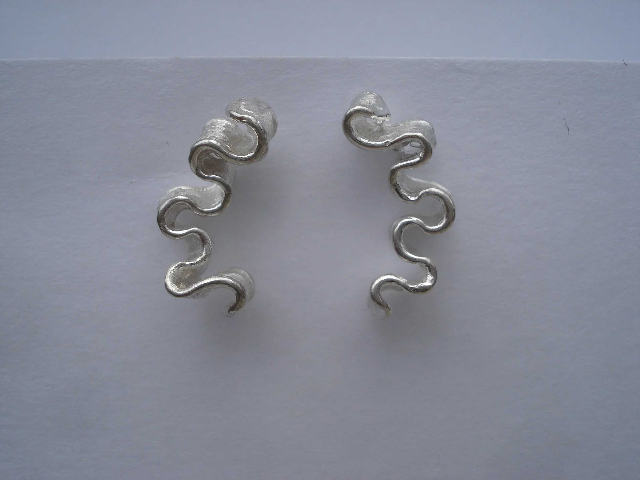 Cascading Ruffles, Boutique Designer Earrings