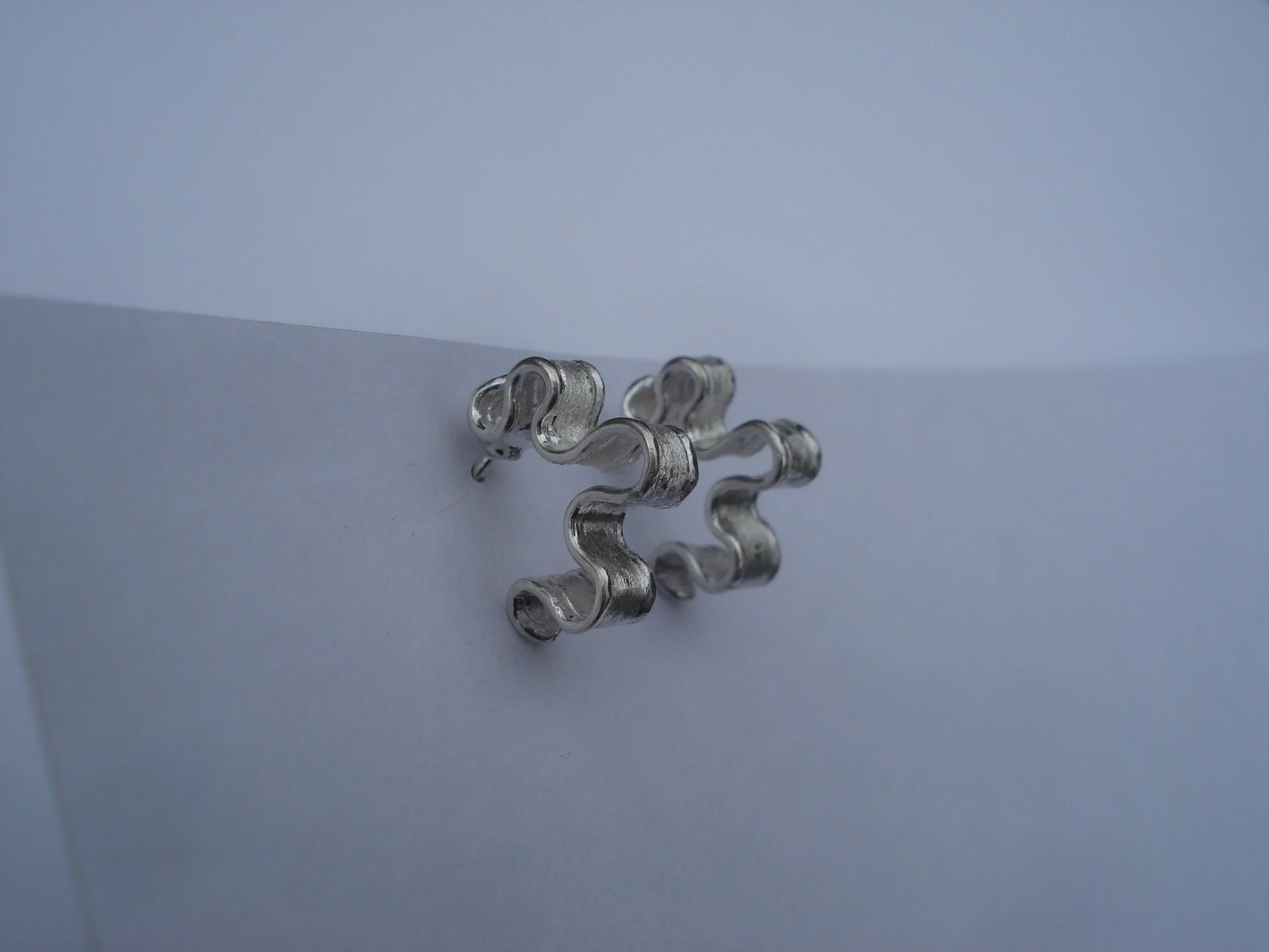 Loop Style Ruffles, Boutique Designer Earrings