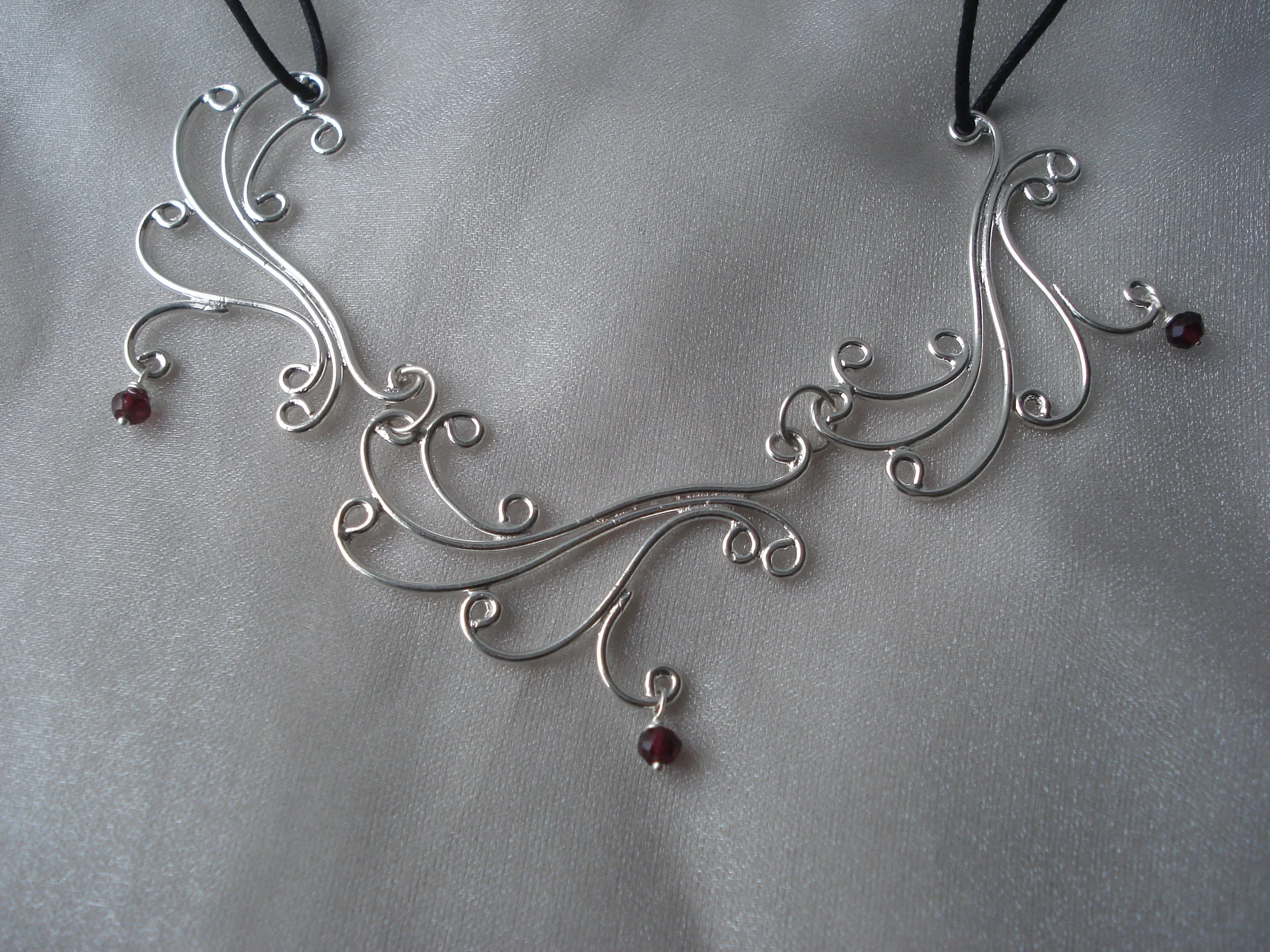 Dancer, Filigree Designer Statement Necklace