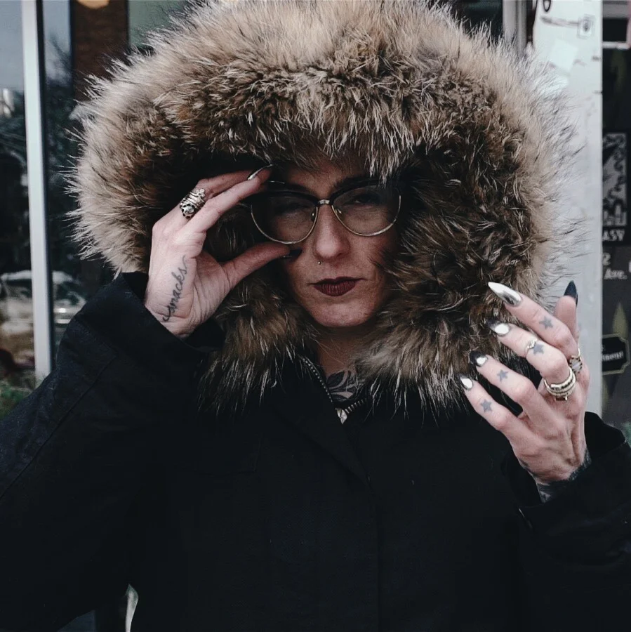 ELIZABETH CRONIN WEARING THE SIR & MADAME FOX PARKA PHOTOGRAPHED BY BRADLEY MURRAY