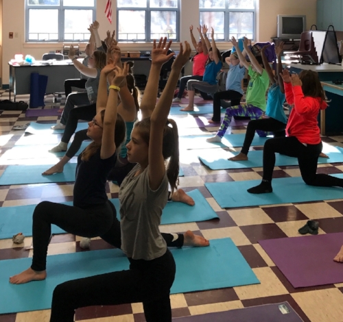 Students at Frank Harrison Middle School practice during an after school mini course.