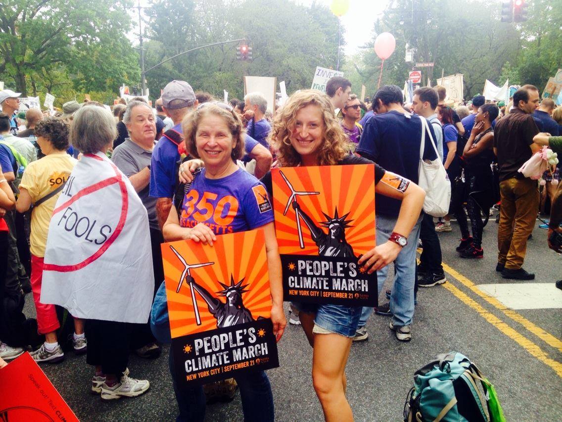 2014 Climate March with Mum (my inspiration)