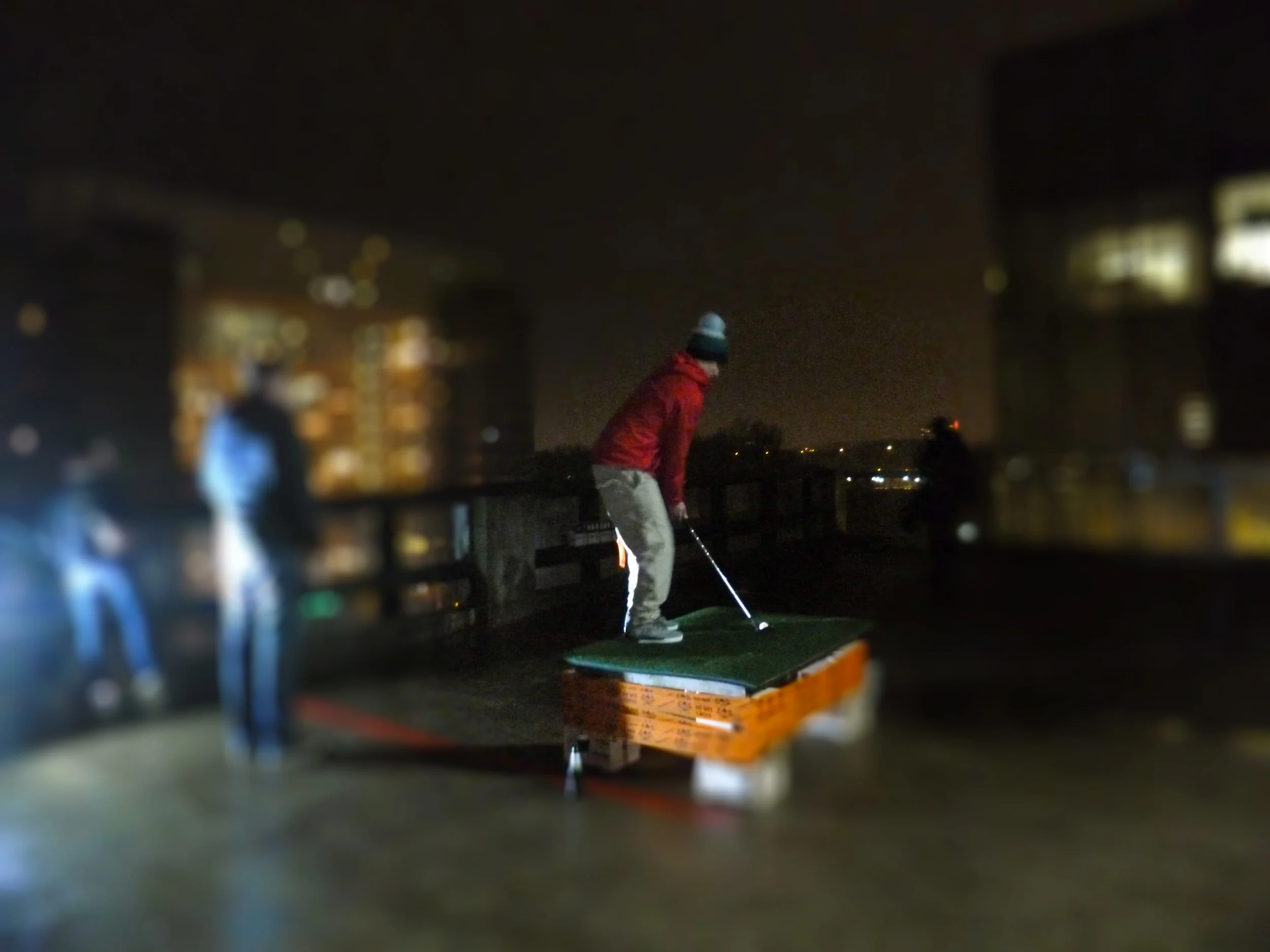 Hole 8 - Start from a parking rooftop