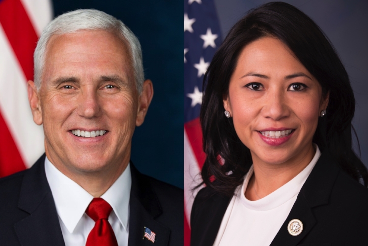 Vice President Mike Pence and Congresswoman Stephanie Murphy 