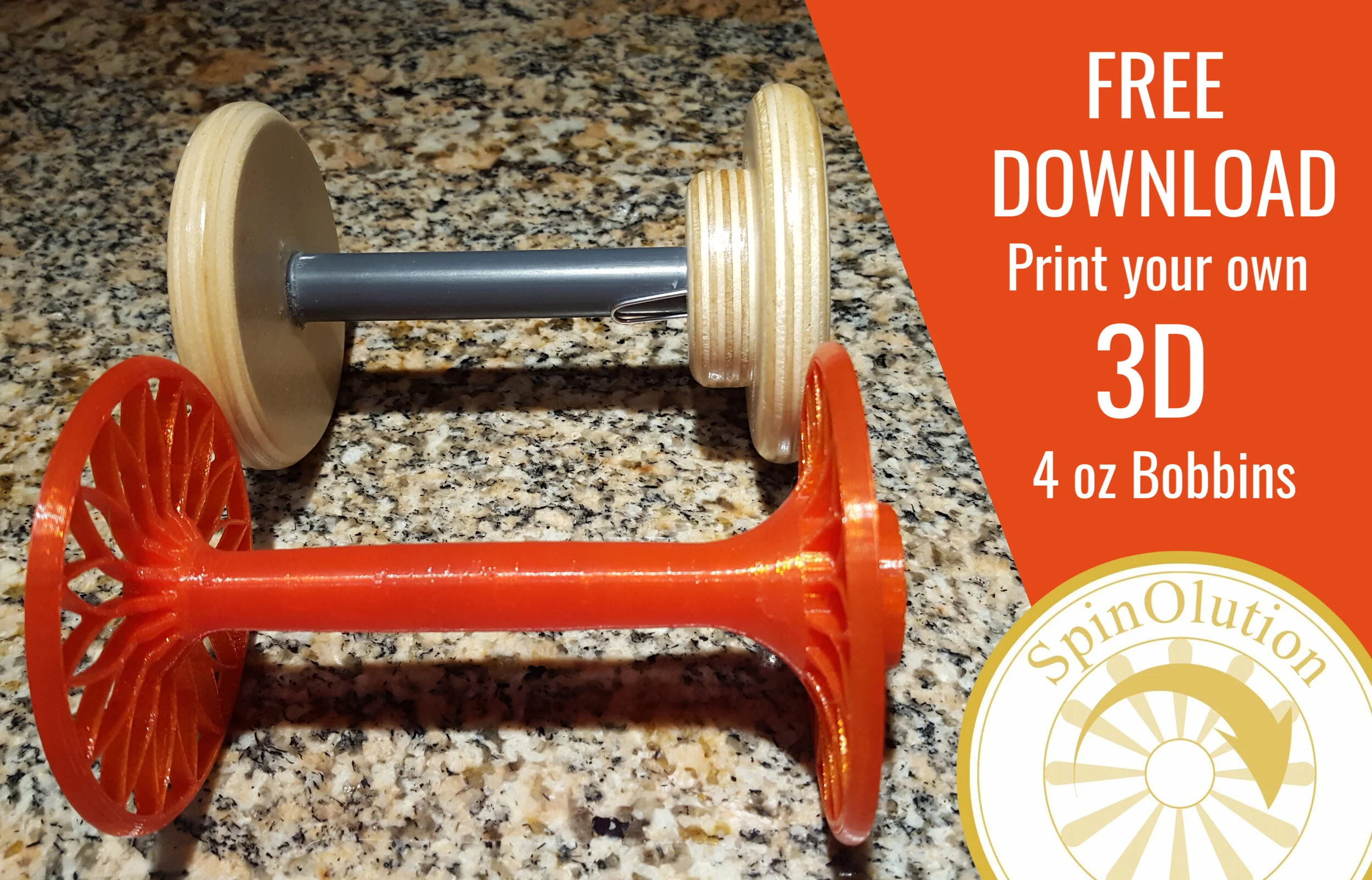 SpinOlution DIY 3D Bobbins Print your own bobbins for your