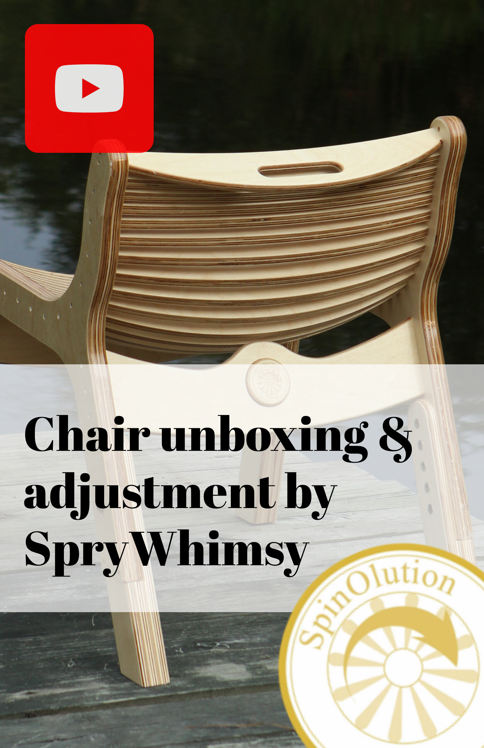 SpryWhimsy unpacks, assembles, and adjusts the height of the SpinOlution chair